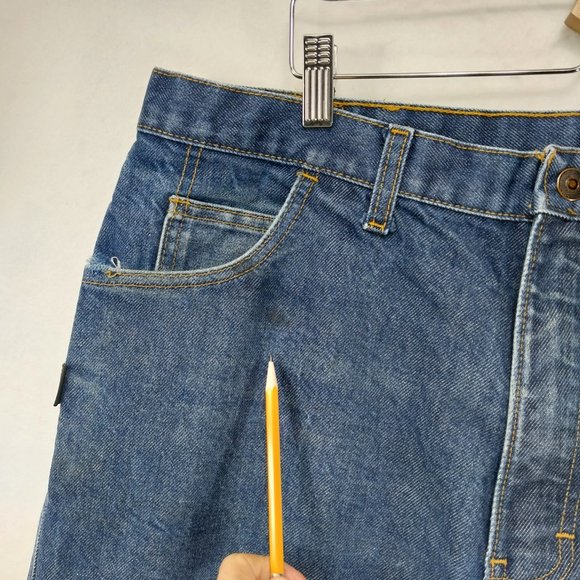 TECGEN FR Jeans Men 38x32 Blue Fire Flame Resistant 2112 Work Heavy Denim - Picture 14 of 14